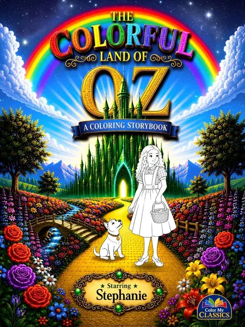 Sample coloring pages from The Land of Oz 1