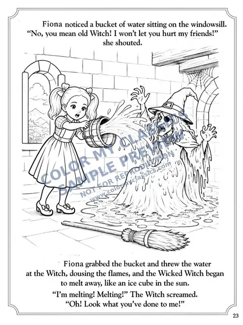 Sample coloring pages from The Land of Oz 4