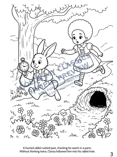 Sample coloring pages from Wonderland 2