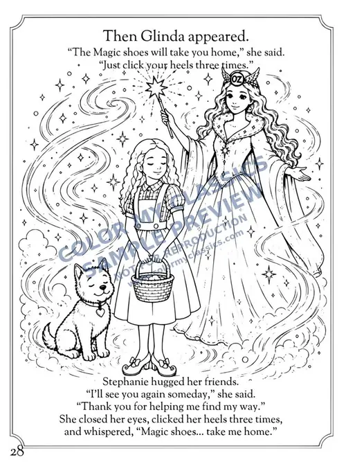 Sample coloring pages from The Land of Oz 5