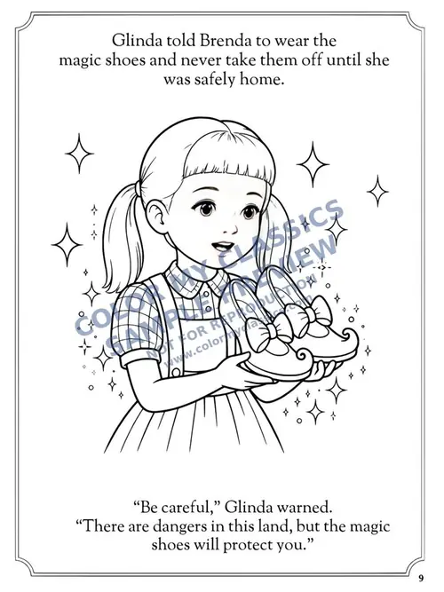 Sample coloring pages from The Land of Oz 3